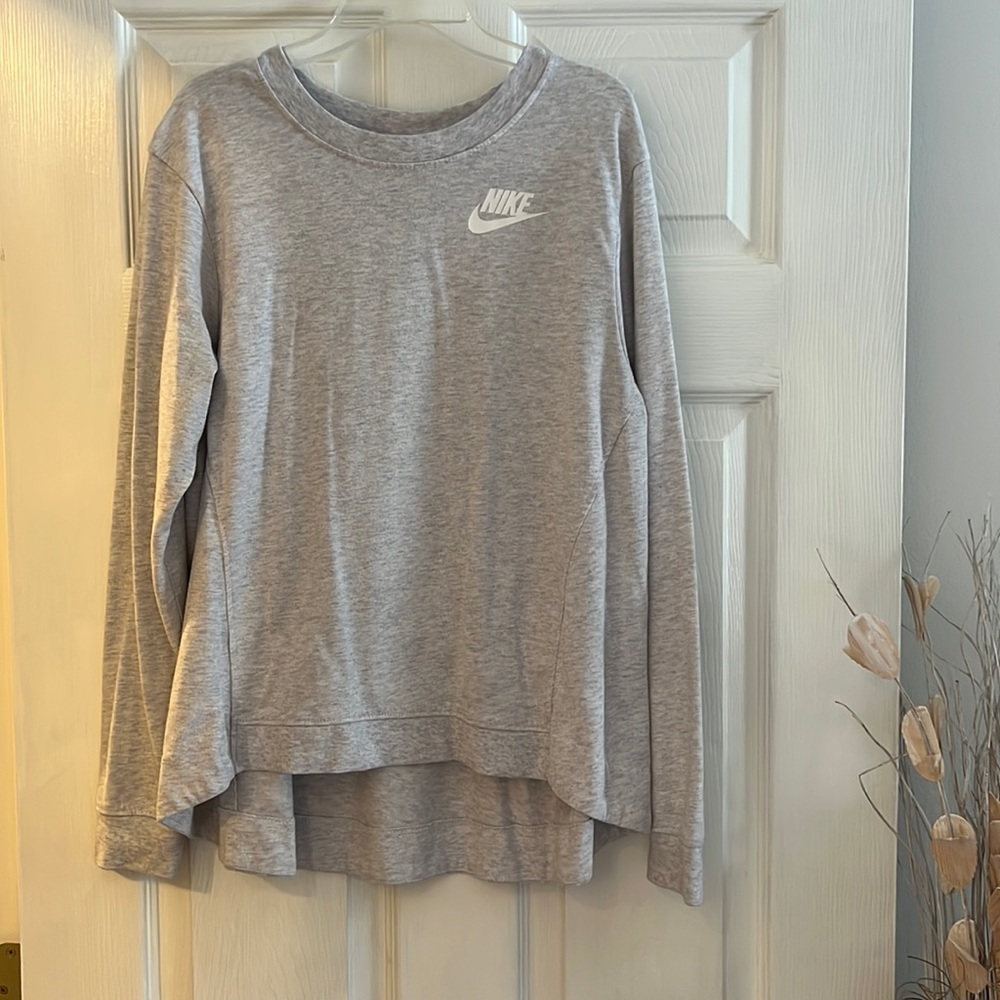 Nike Long Sleeve Grey Marled Size M